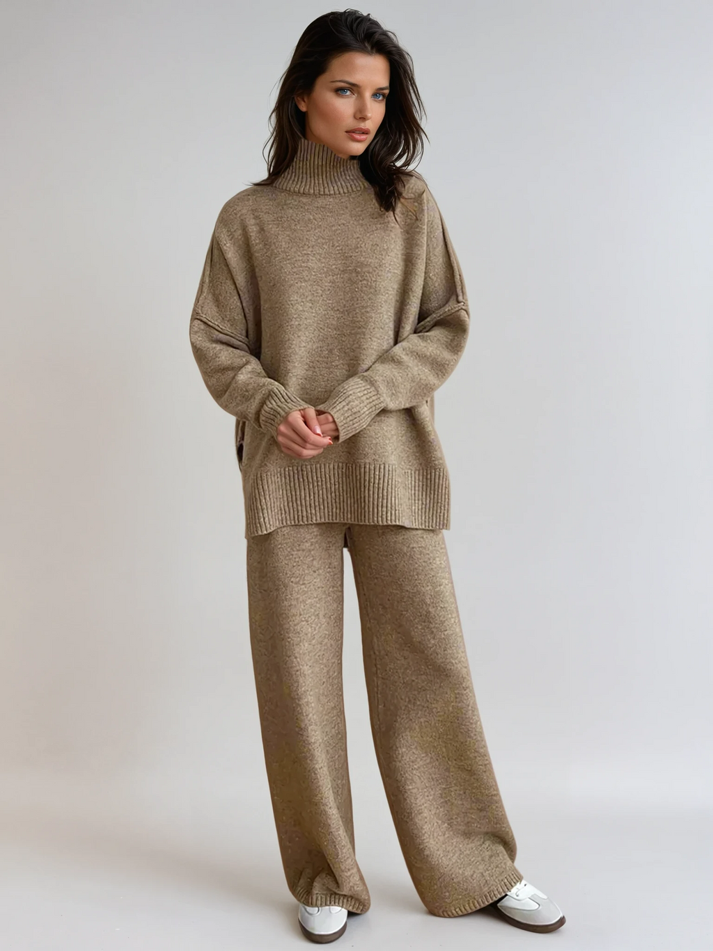 Street Style Pleated Pants Lounge Set