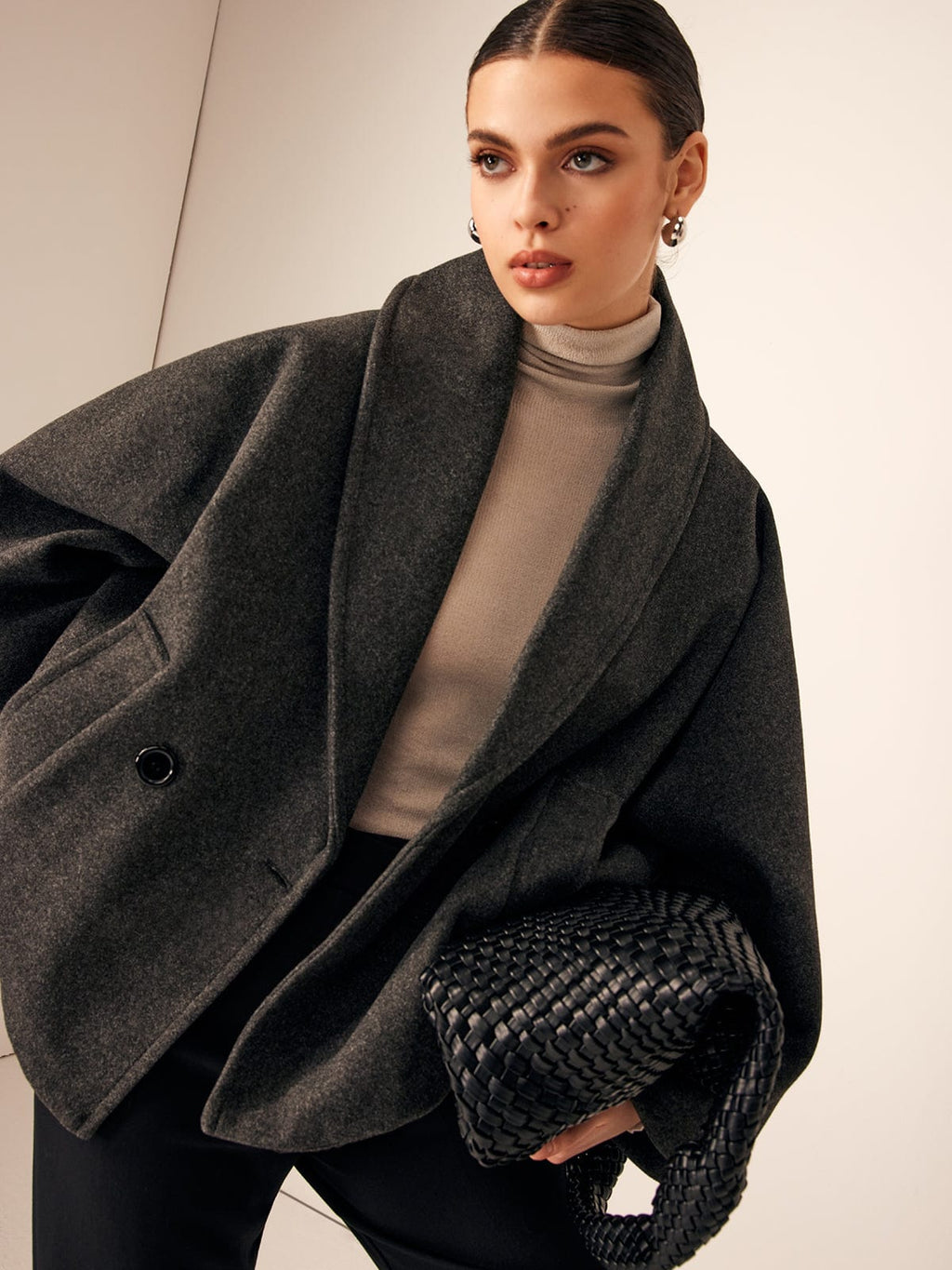 Helena - Women's Oversized Wool Blend Coat