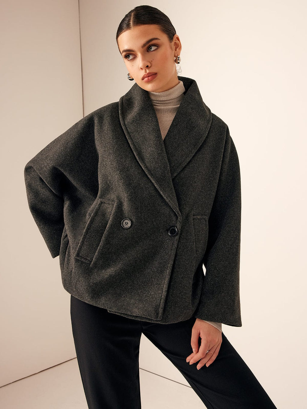 Helena - Women's Oversized Wool Blend Coat