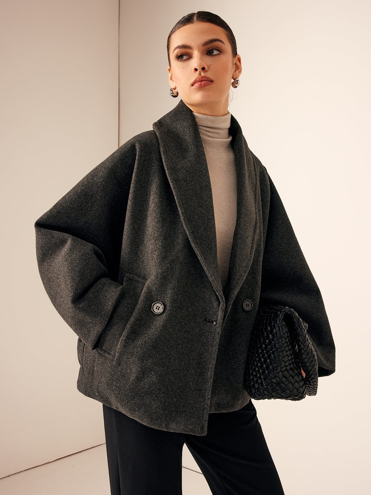 Helena - Women's Oversized Wool Blend Coat