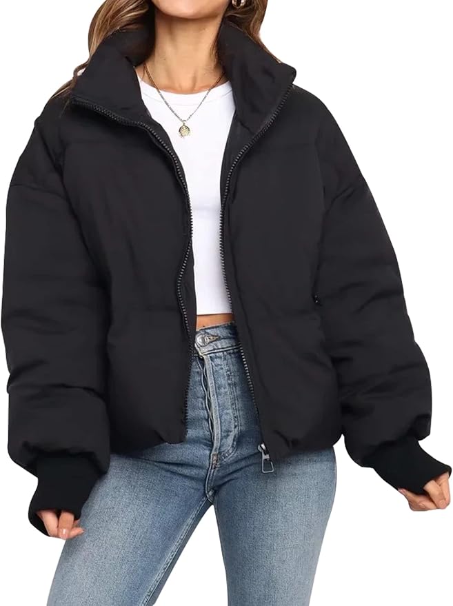 Imitation Silk Cotton Puffer Jacket