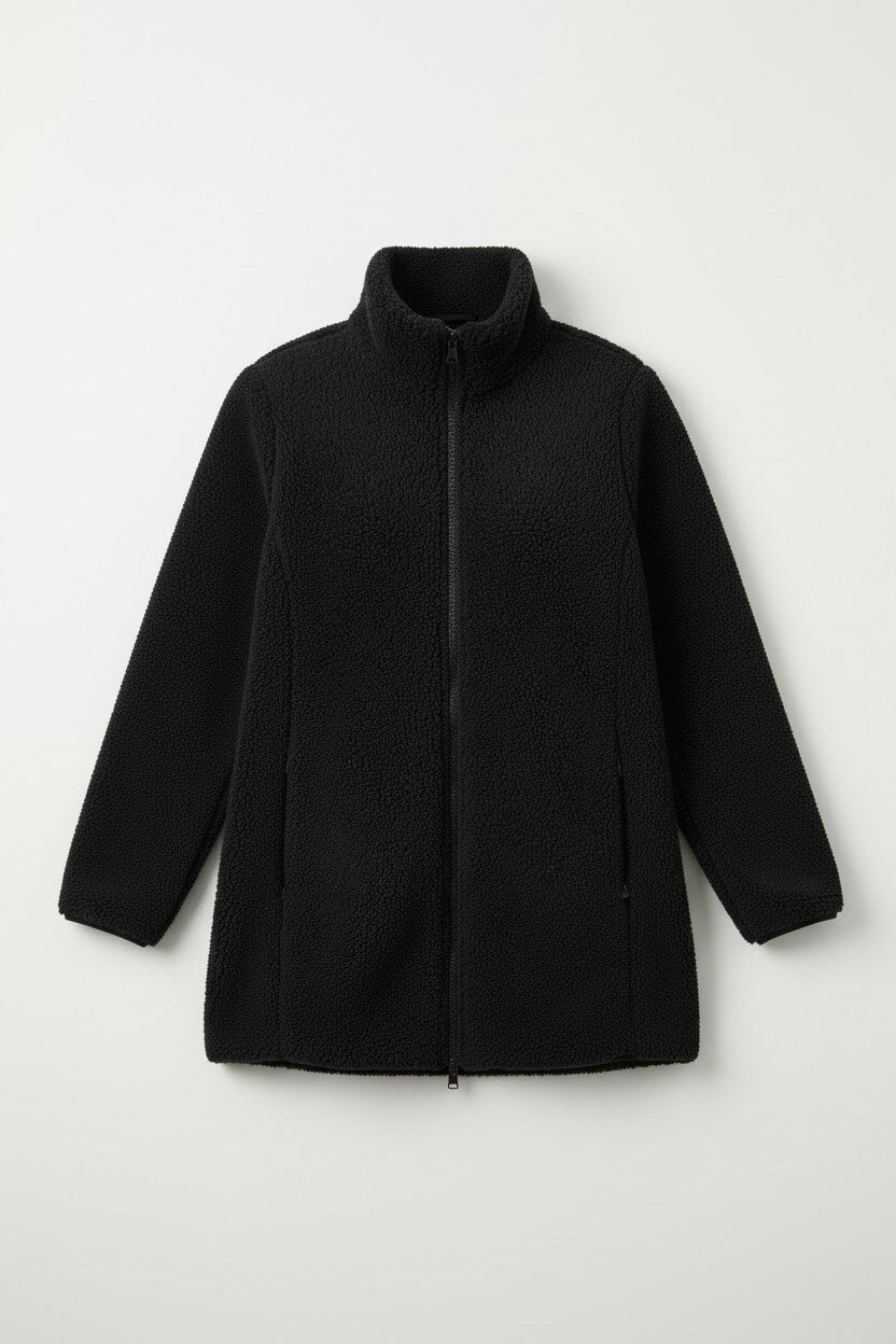 Sofia Maris Women’s Zip-Up Teddy Coat – Winter Casual Outerwear - Sofia Maris