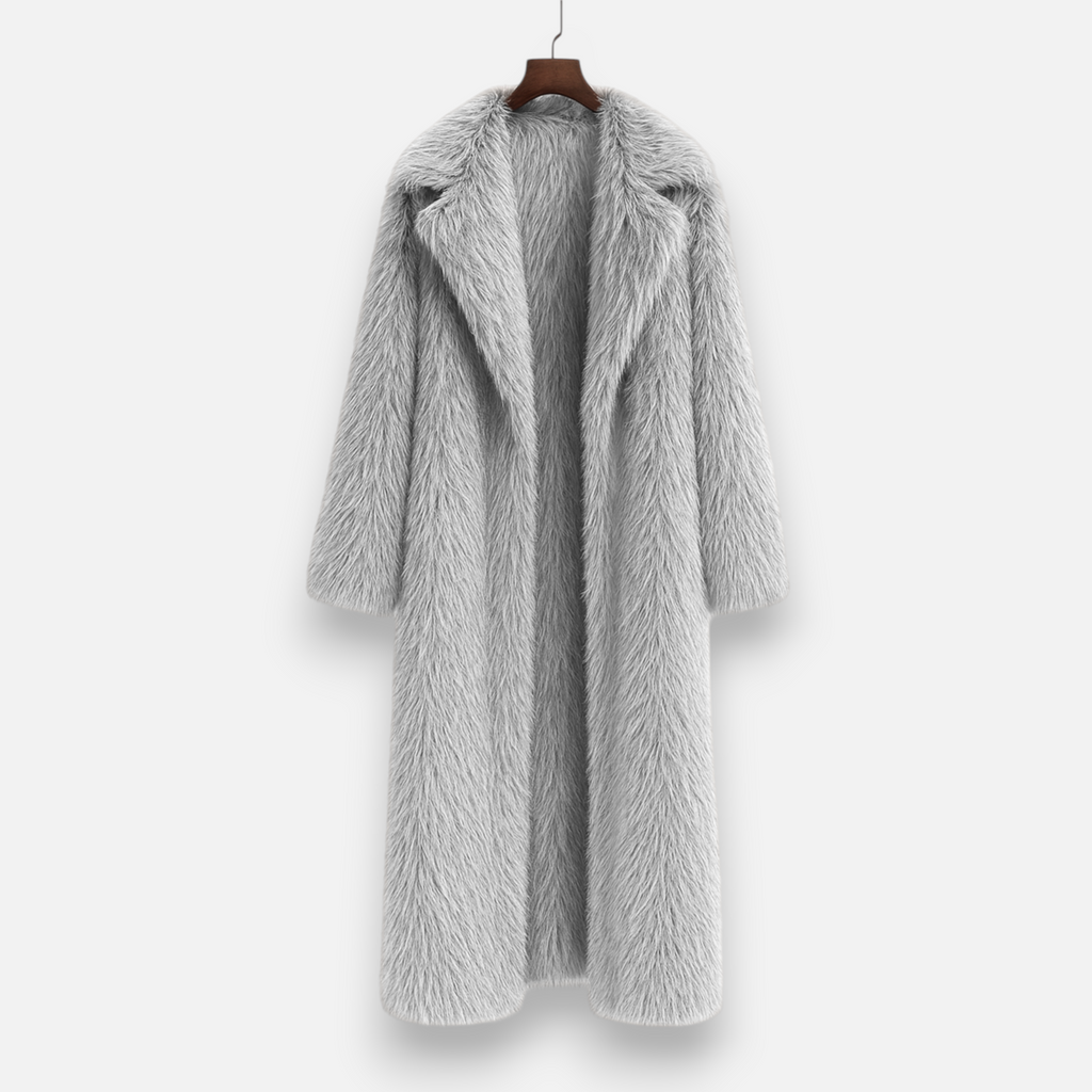 The Sofia Women’s Long Faux Fur Overcoat - Sofia Maris