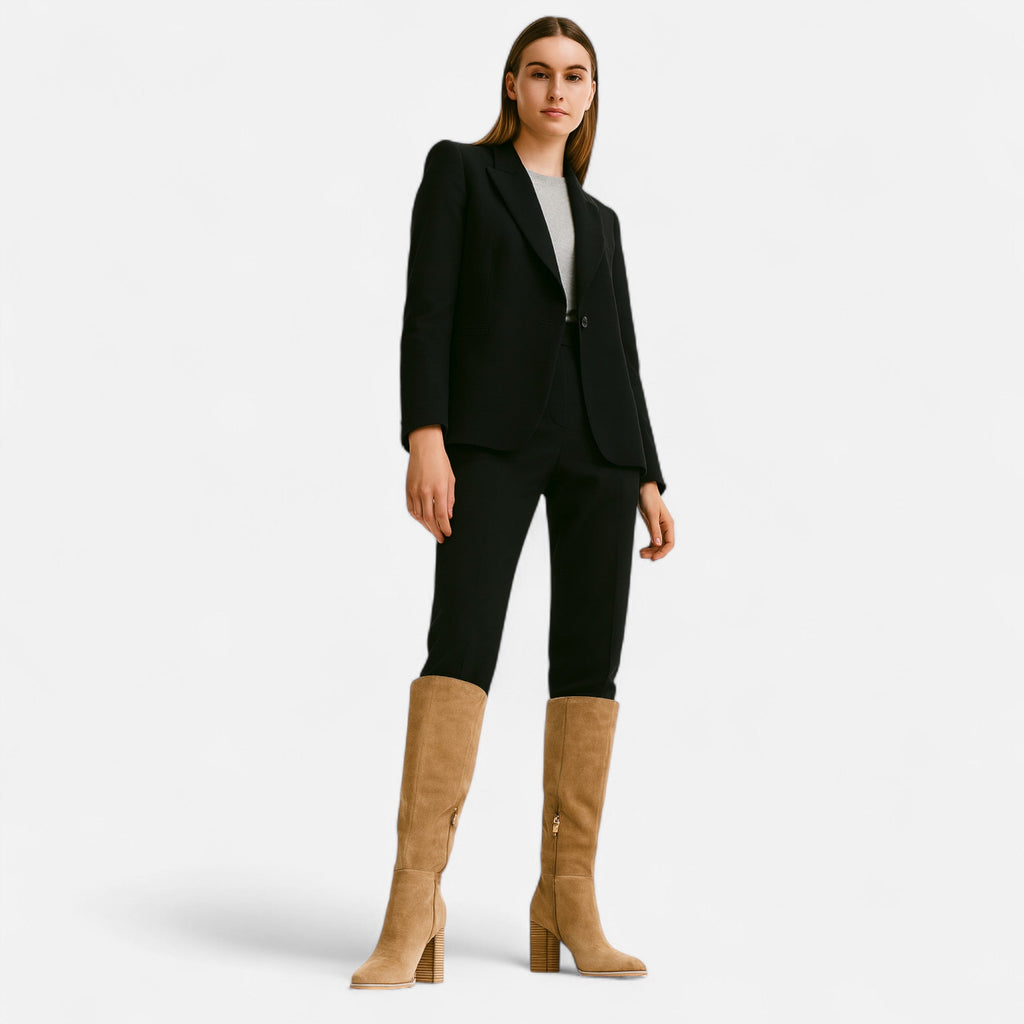 The Sofia Women’s Long Boots – Equestrian Light Brown Elegance - Sofia Maris