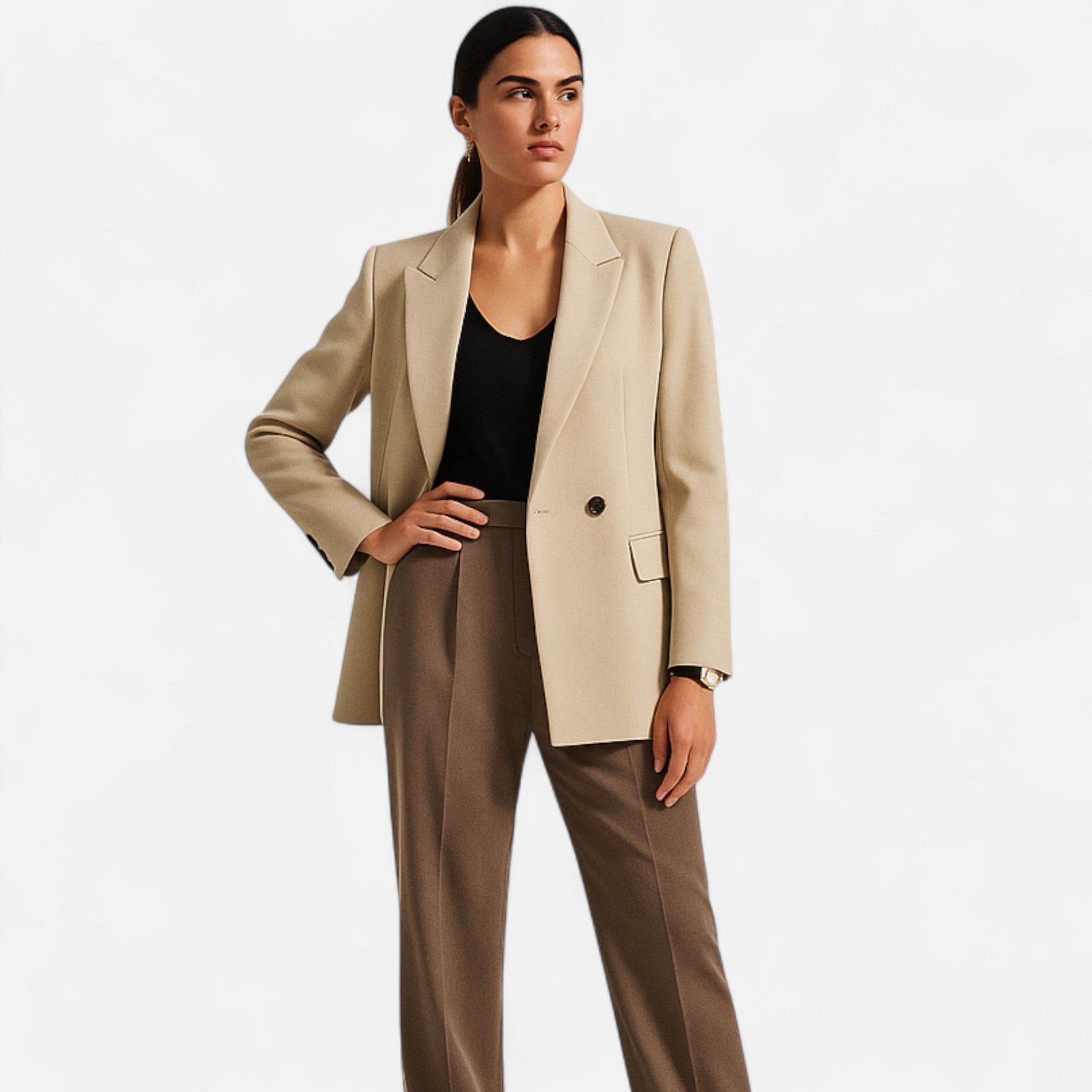 Women’s Double-Breasted Vintage Blazer - Sofia Maris