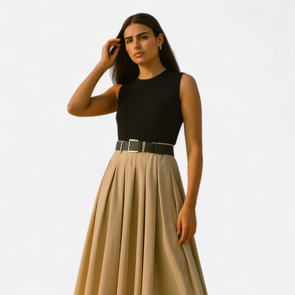 Sofia Maris | Women’s Pleated Knitted Midi Dress