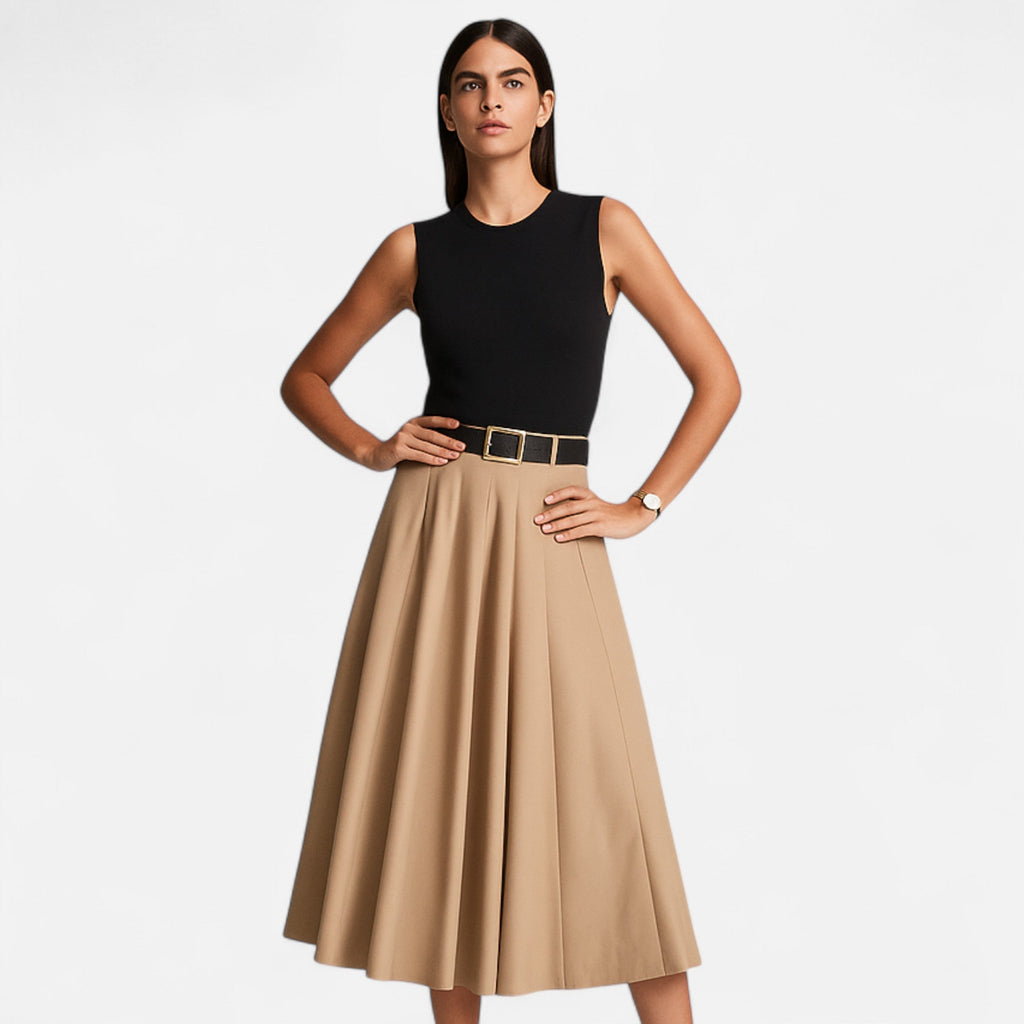 Sofia Maris | Women’s Pleated Knitted Midi Dress