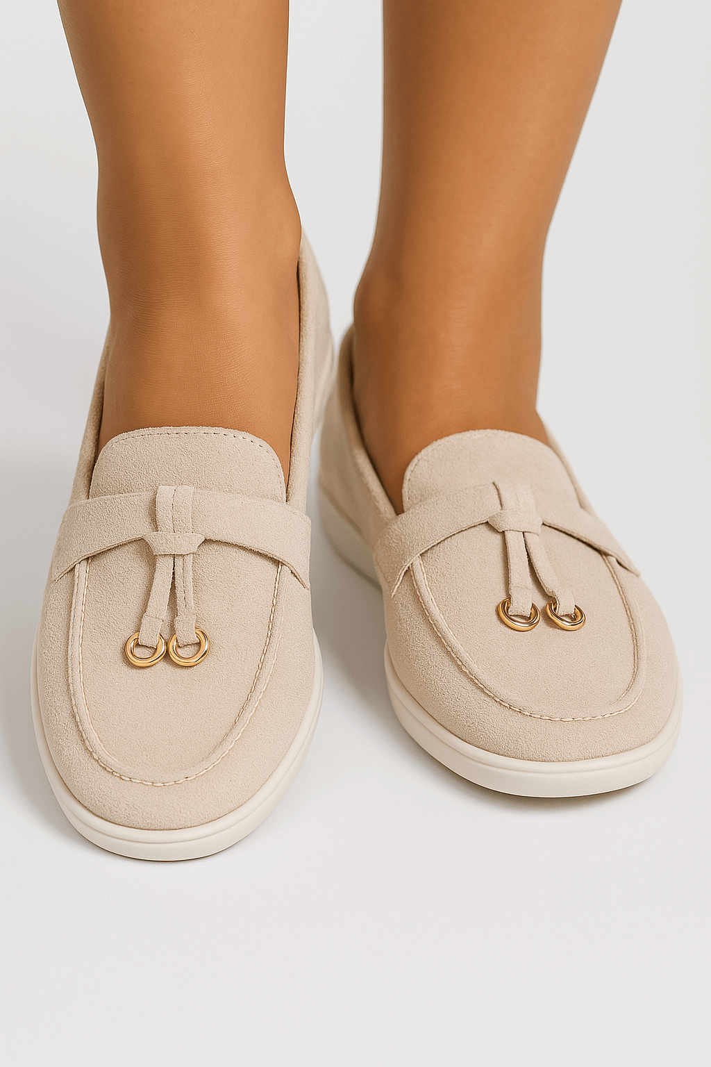 Sofia Maris | Women's Soft Leather Retro Slip-On Shoes – Chunky Sole Comfort