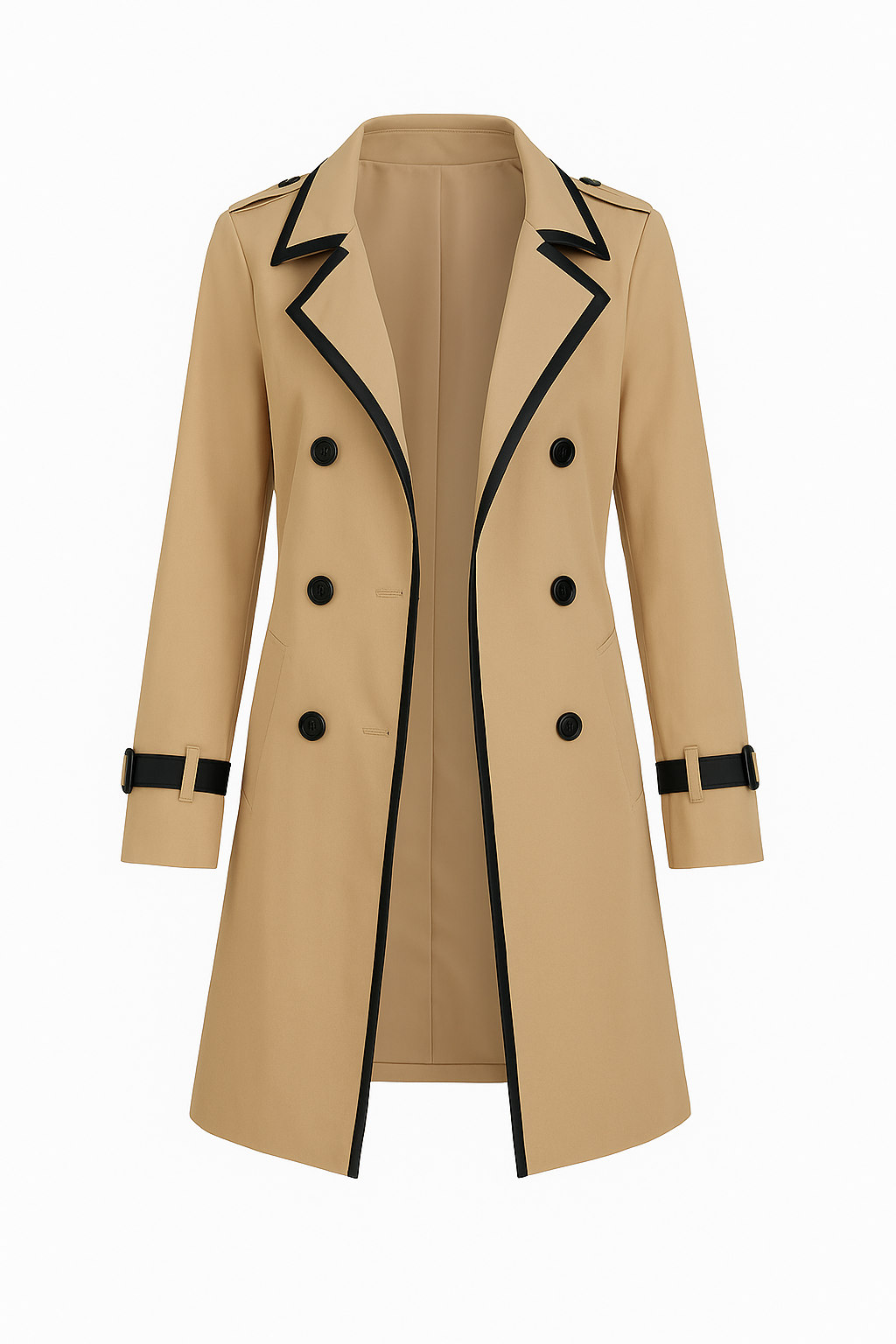 Maya Women’s Double-Breasted Trench Coat - Sofia Maris
