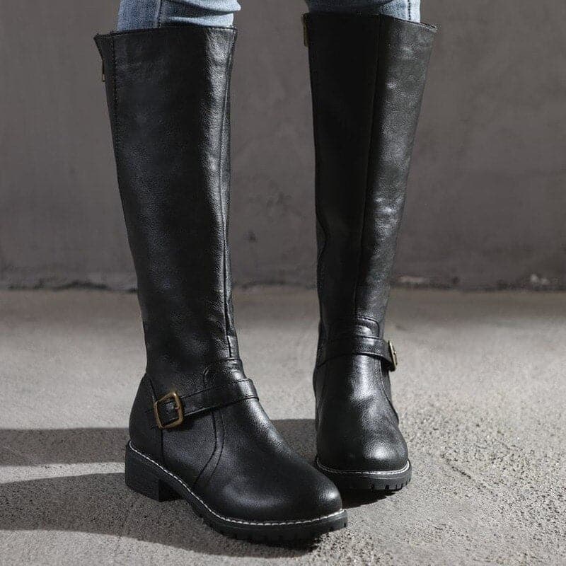 Sofia Maris Classic Buckle Knee-High Boots for Women