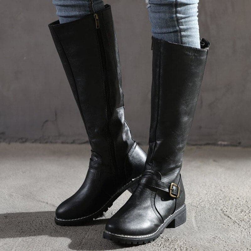 Sofia Maris Classic Buckle Knee-High Boots for Women
