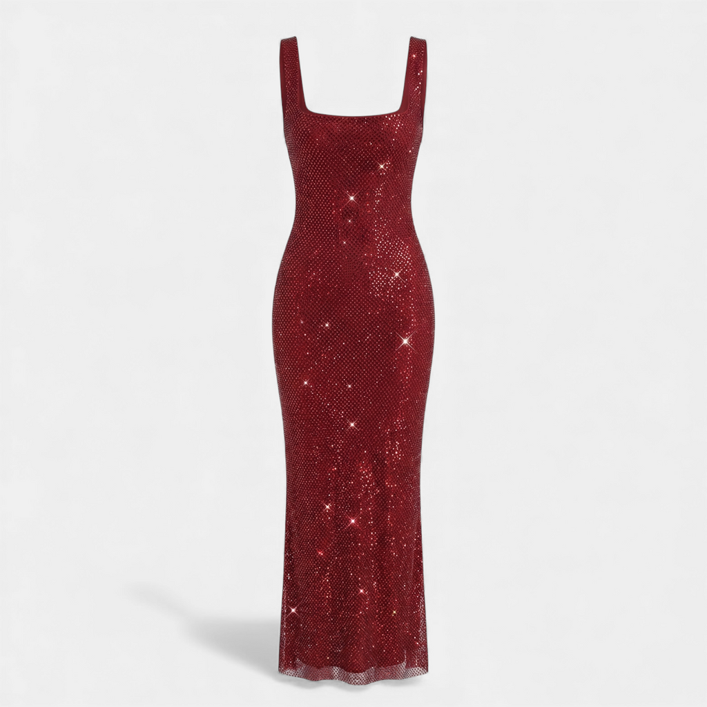 Embellished Maxi Evening Dress for Women