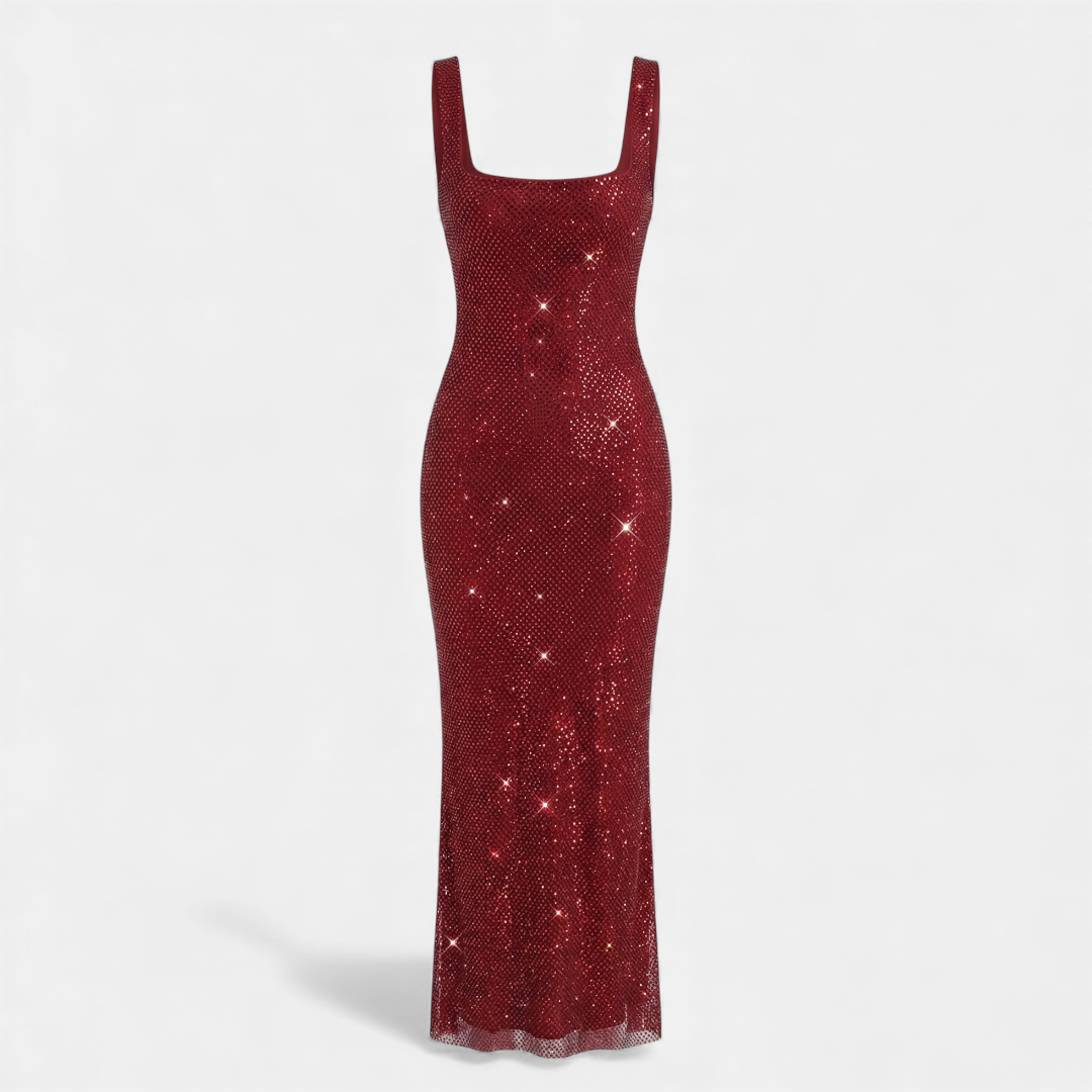 Embellished Maxi Evening Dress for Women