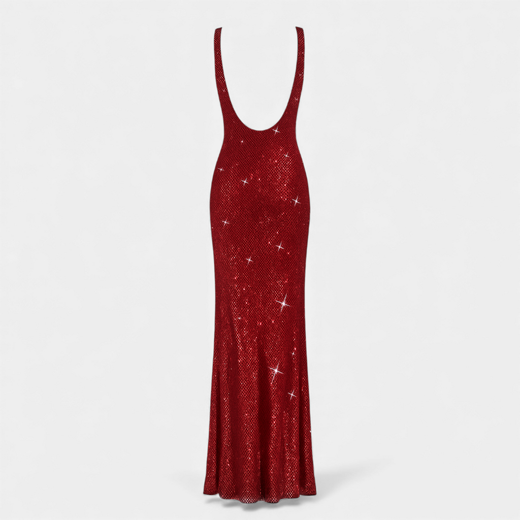 Embellished Maxi Evening Dress for Women