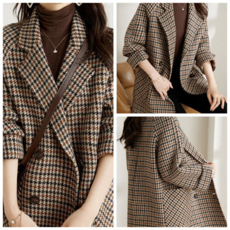 Fiona – Women's Checkered Jacket