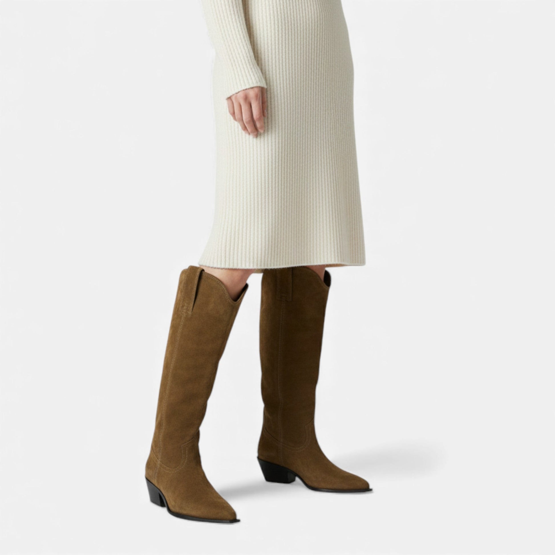 Sofia Maris | Women’s High Knee Cow Suede Autumn Winter Boots