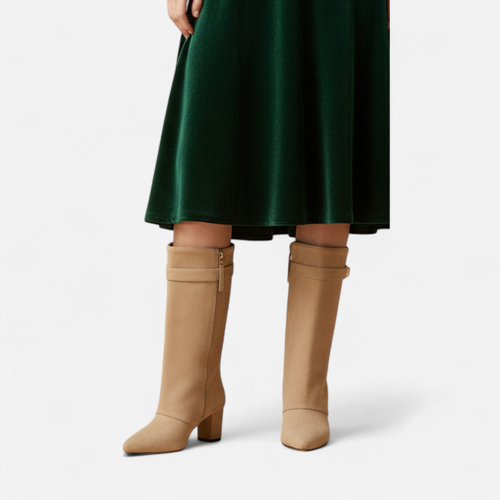 Sofia Maris Women’s Pointed High-Heel Mid-Calf Boots - Sofia Maris