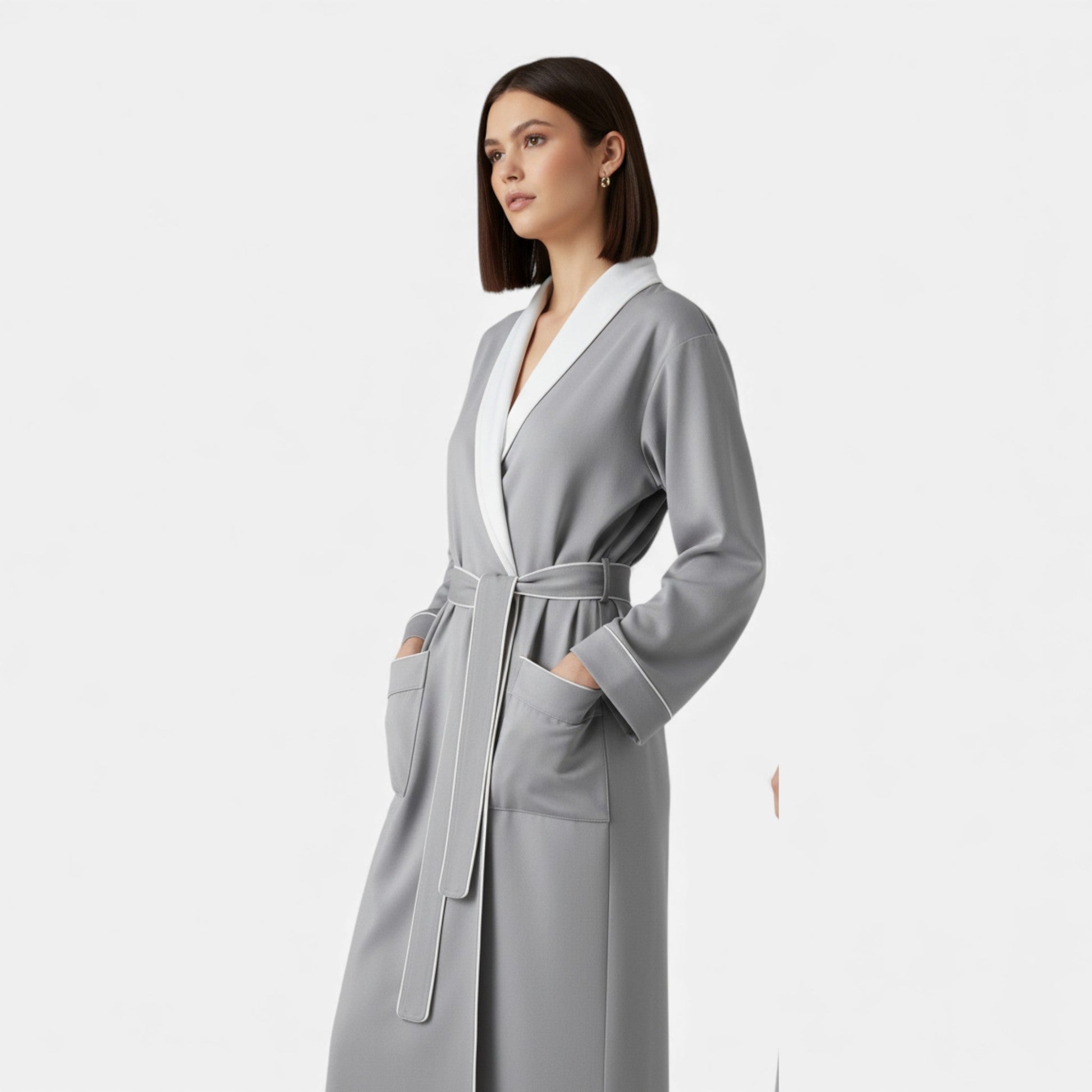 Unisex Double-Layer Cotton Bathrobe - Sofia Maris