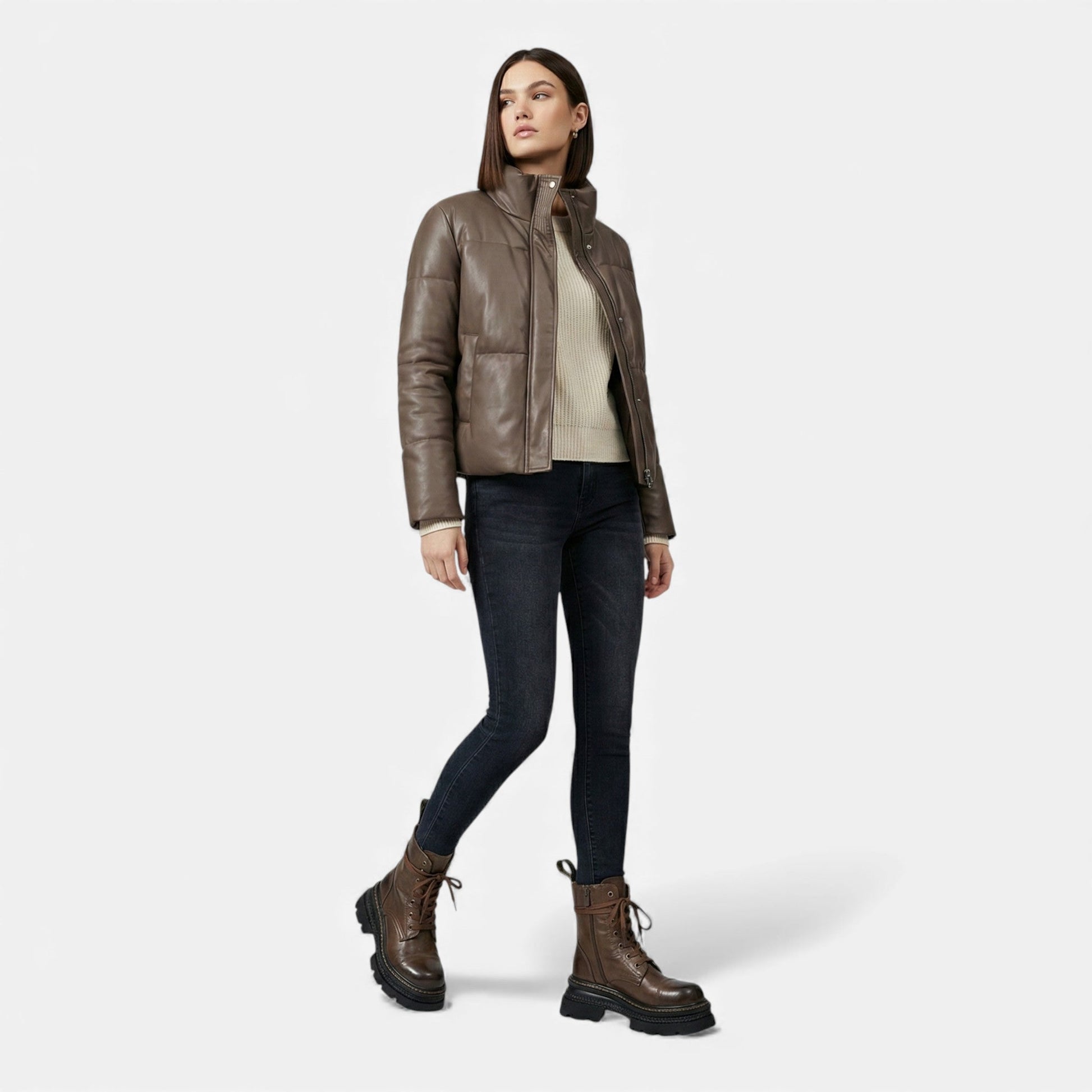 Sofia Maris Women’s Plush-Lined Winter Lace-Up Platform Boots