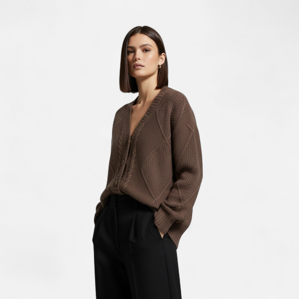 Women’s Knit Autumn Cardigan - Sofia Maris