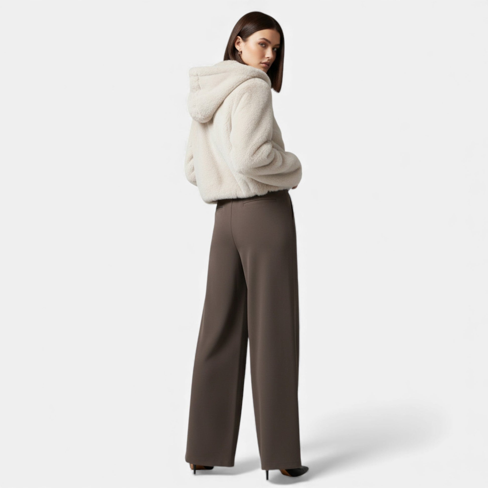 Women’s Wide-Leg High-Waist Trousers - Sofia Maris