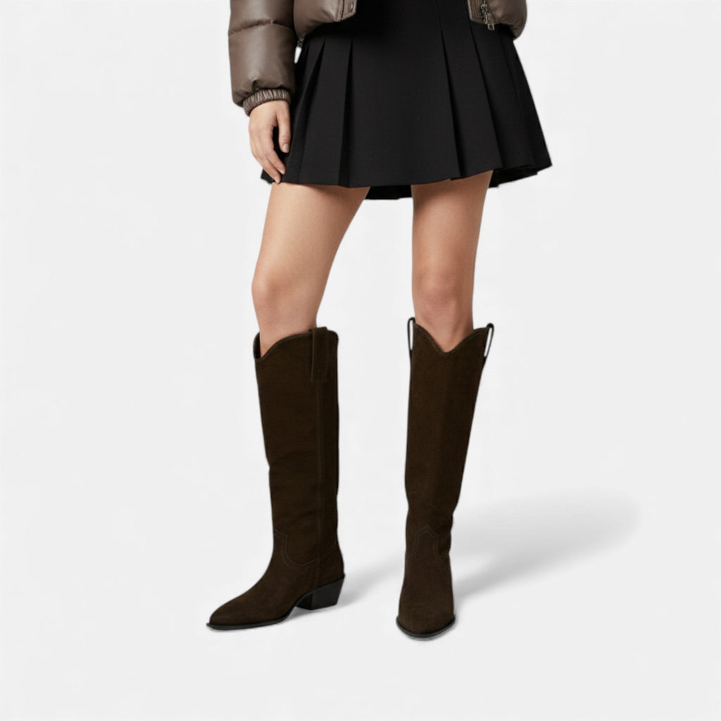 Sofia Maris| Women’s Suede Knee Boots Autumn Winter