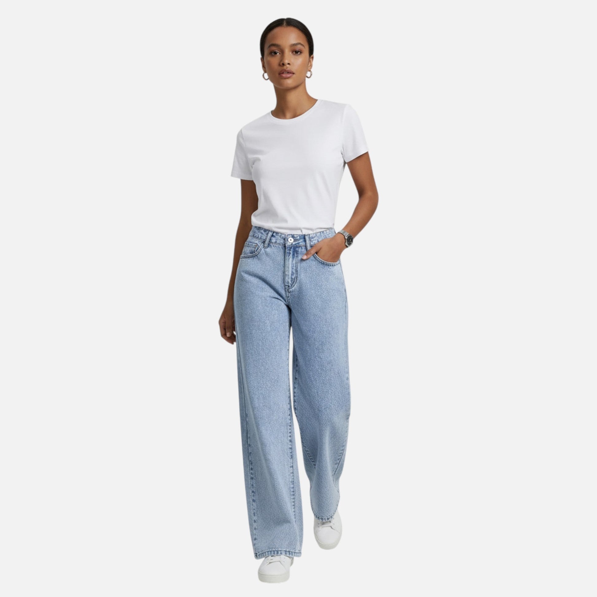 Sofia Maris Women Loose Denim Pants – Tailored Leisure Classic - Sofia Maris