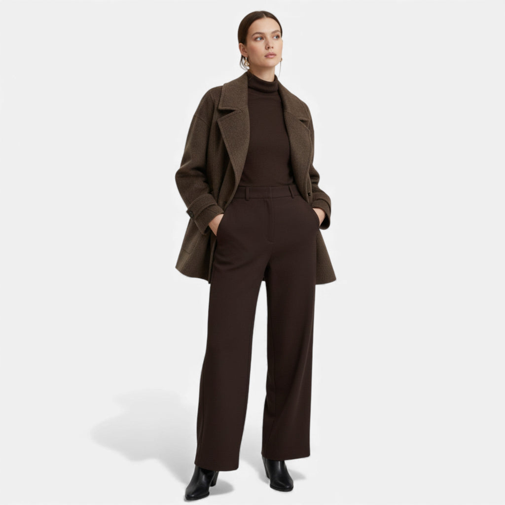 Sofia Maris | Women’s Thick Alpaca-Blend Winter Coat