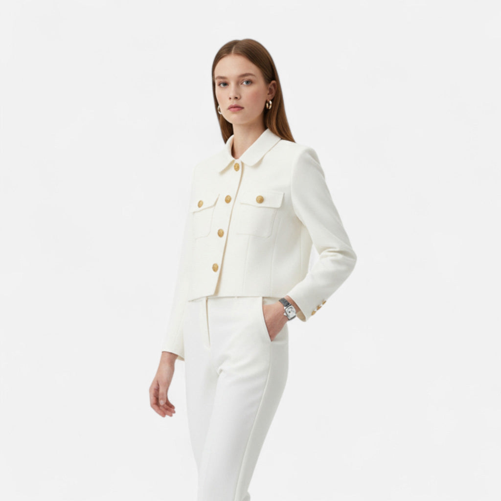 Sofia Maris | Women’s Short Blazer – Straight Cut