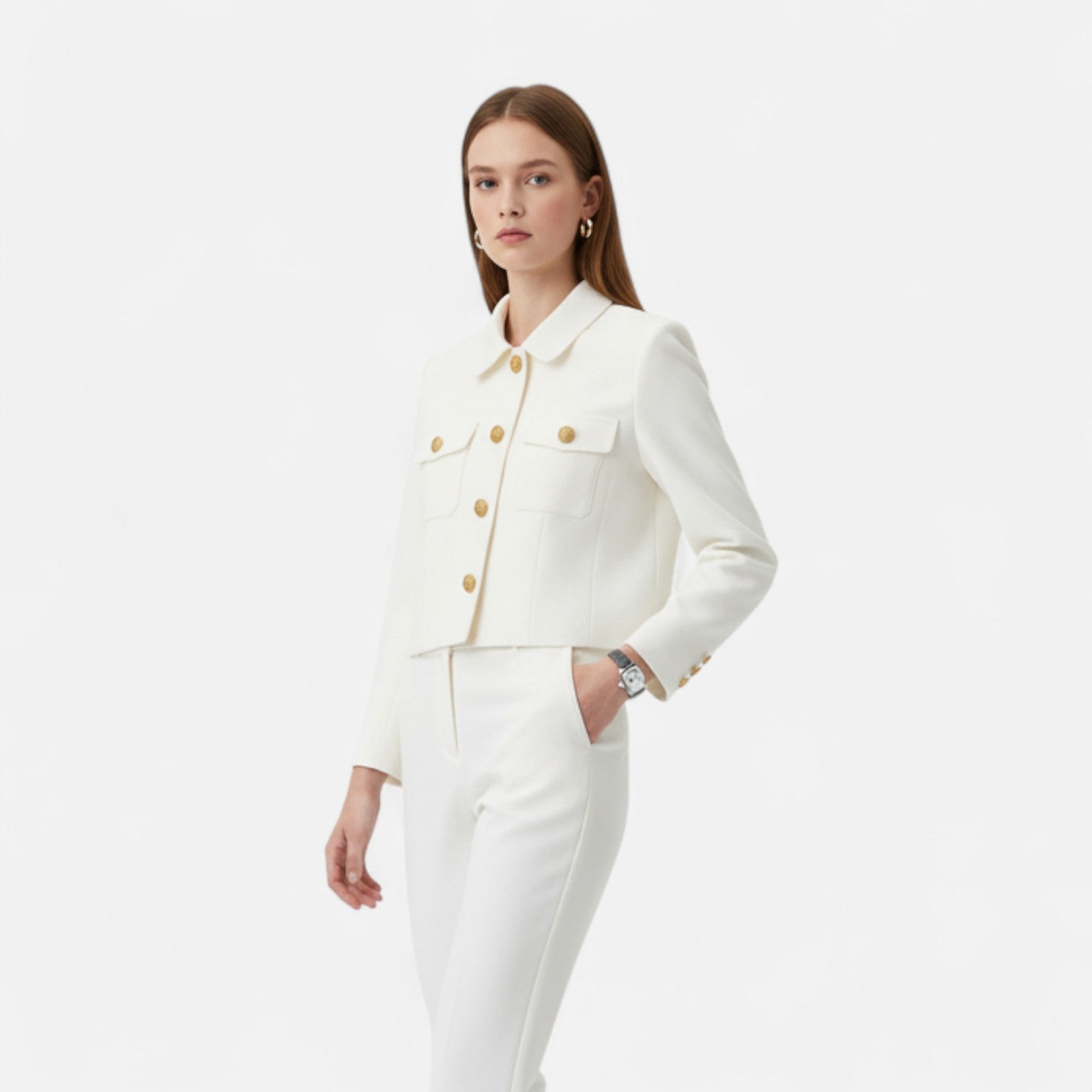 Sofia Maris | Women’s Short Blazer – Straight Cut