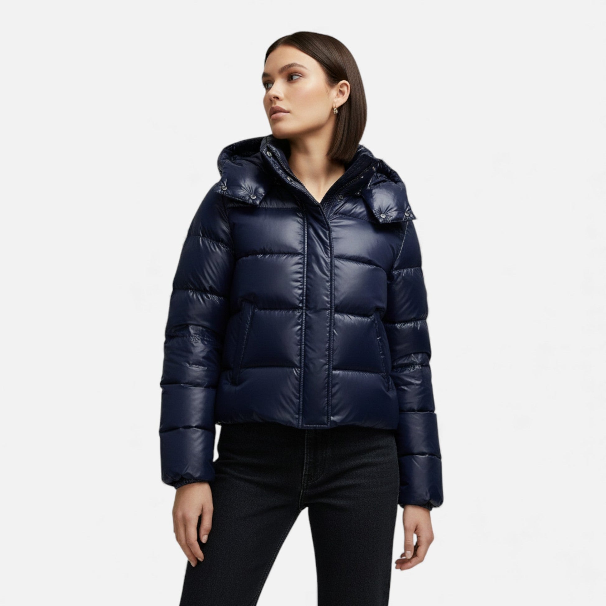 Sofia Maris | Women’s Retro Thick Hooded Winter Jacket