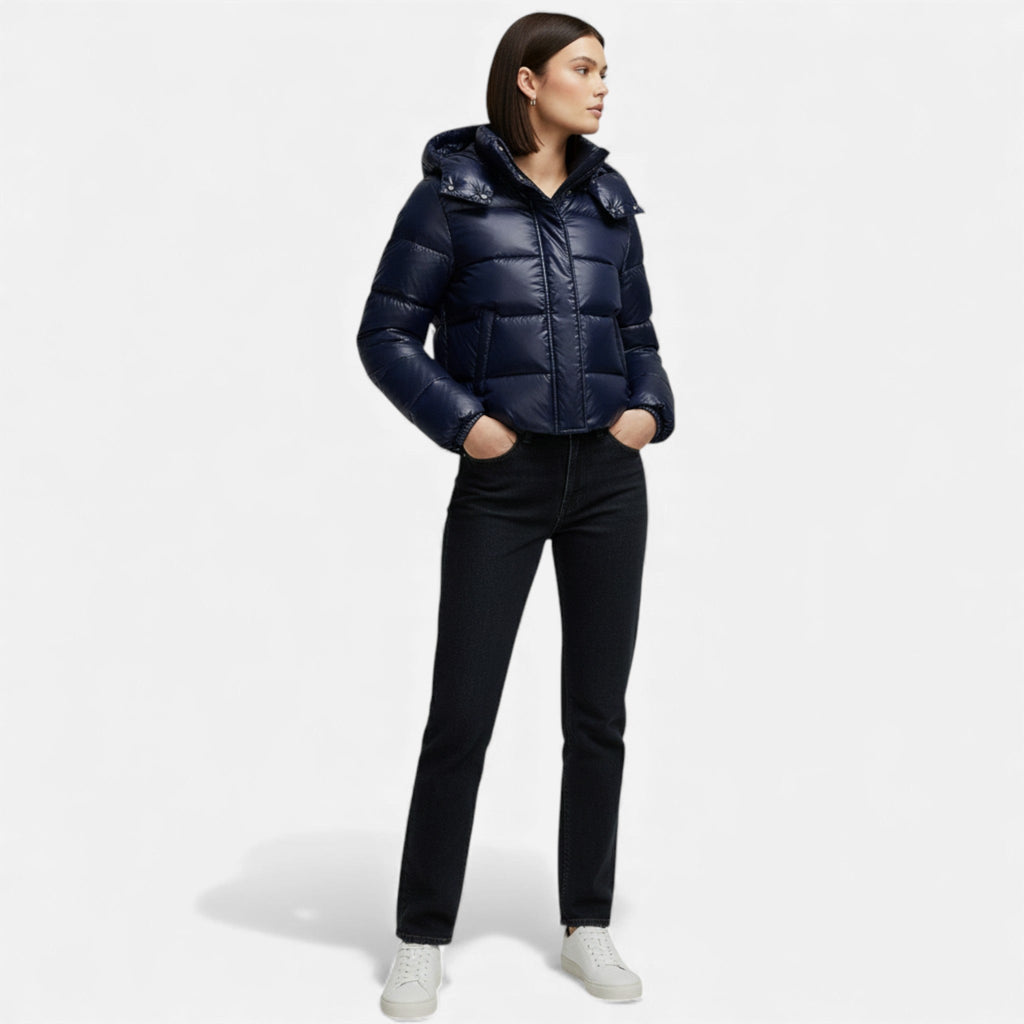 Sofia Maris | Women’s Retro Thick Hooded Winter Jacket