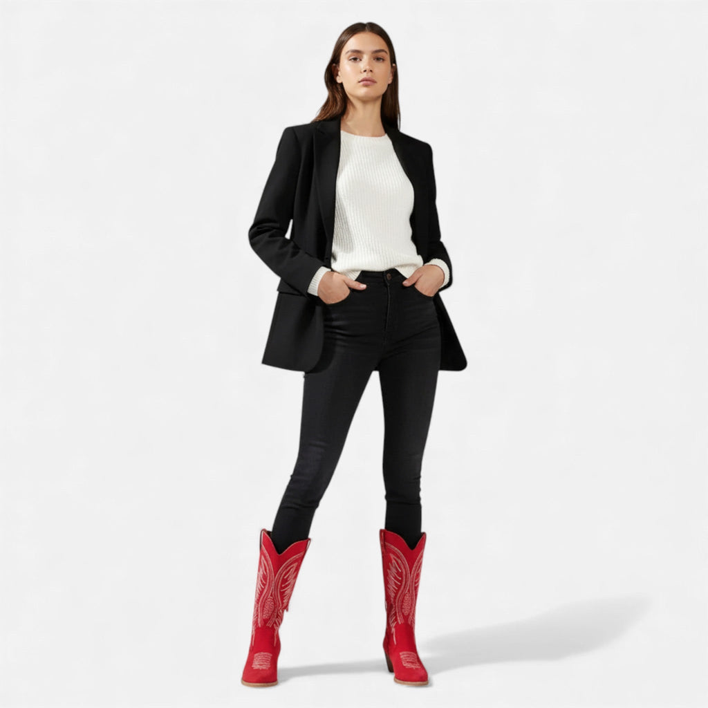 Sofia Maris | Women’s Embroidered Cowboy Boots – Western Chic Elegance