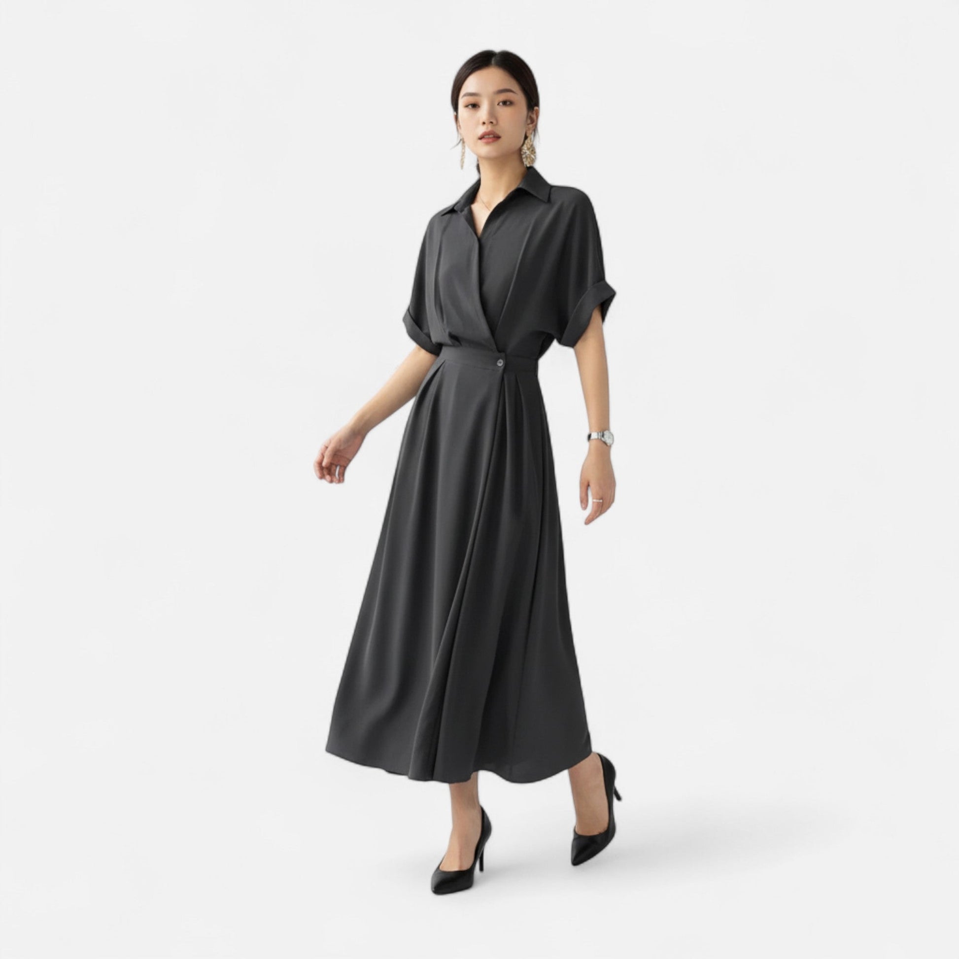 Sofia Maris | Women’s Shirt-Dress in Cotton-Blend Riviera Heritage