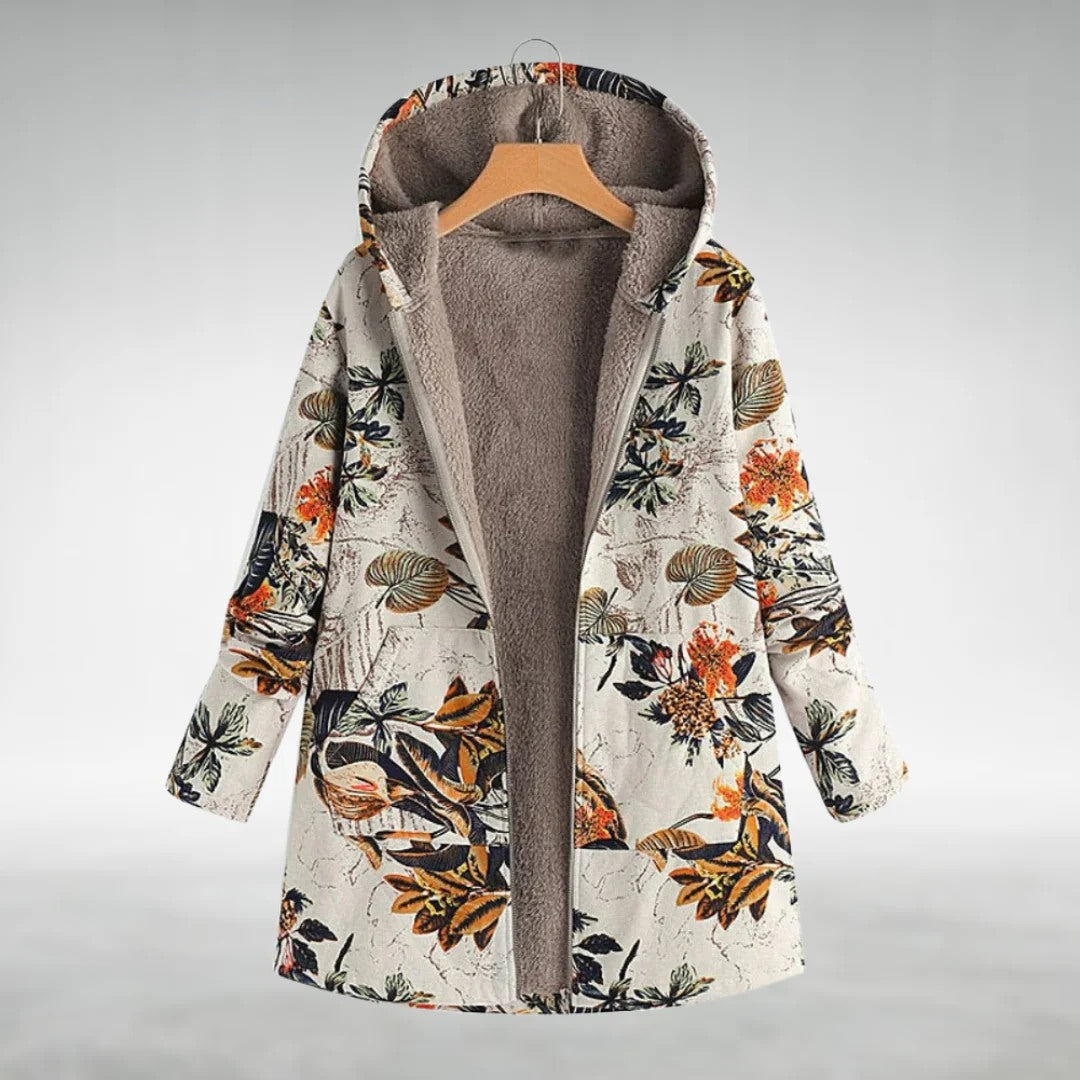 Sofia Maris Fleece Jacket – Floral Print – Cosy Everyday Layer