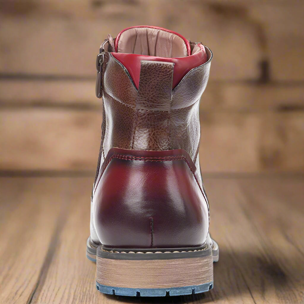 Men's Oxford Boots with Cushioned Insoles