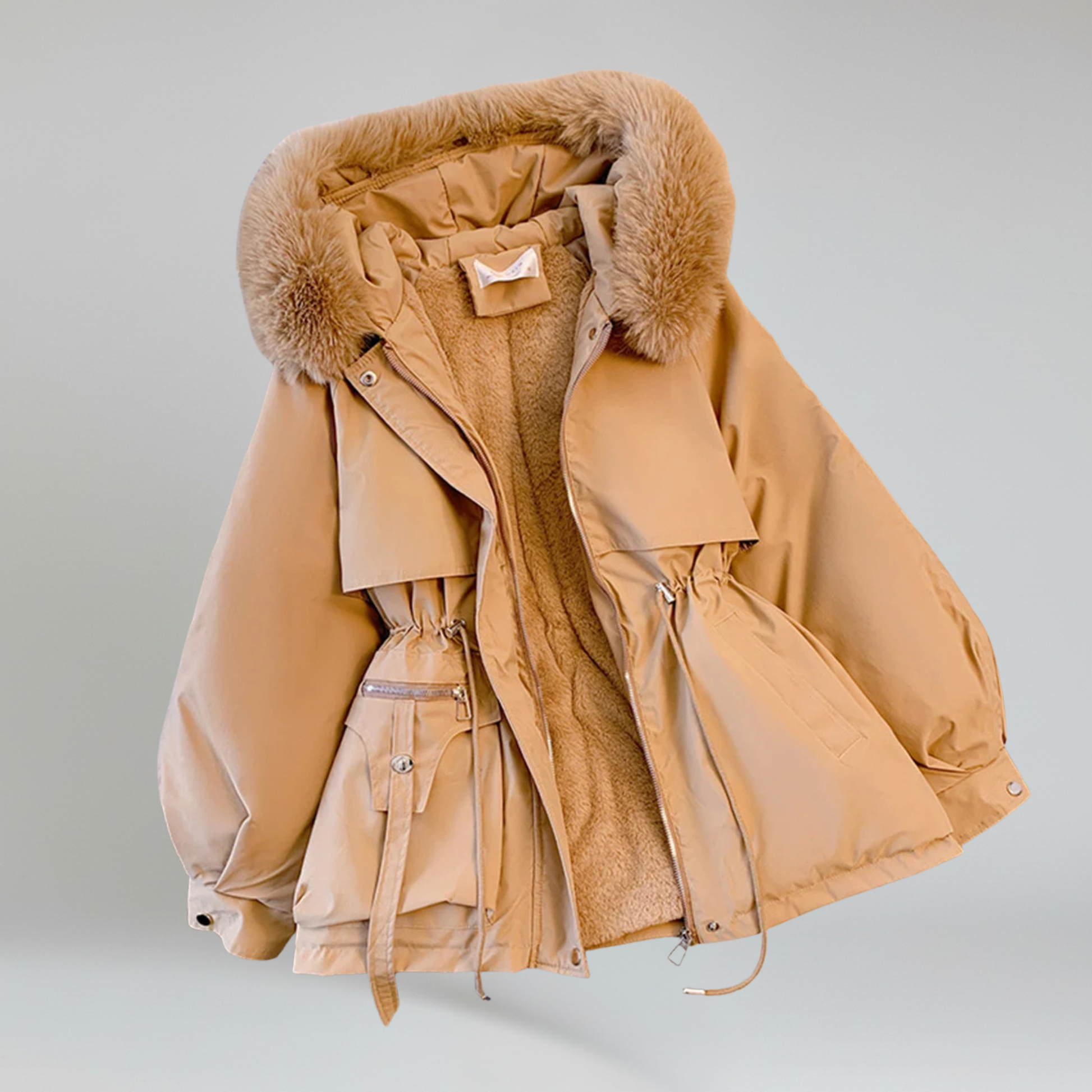 Puffer Jacket – Hooded Design – Casual Winter Style for Women