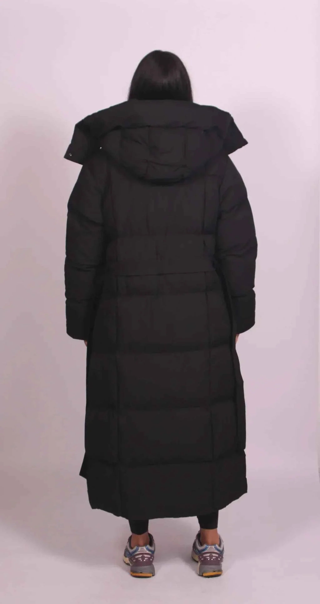 Sofia Maris Women's Long Belted Puffer Coat