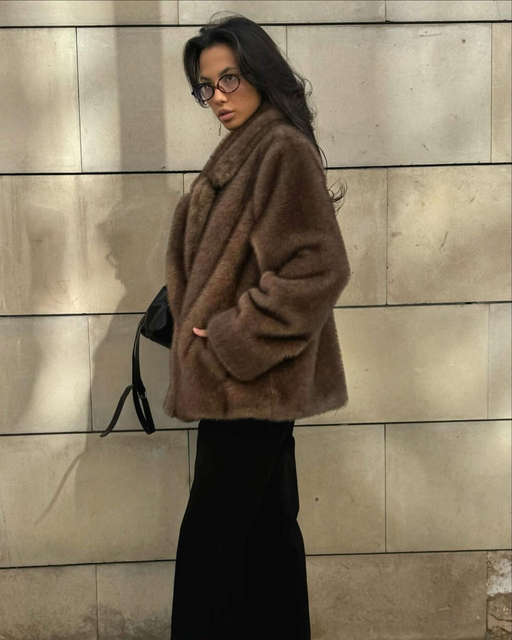 Winter Faux Fur Statement Coat