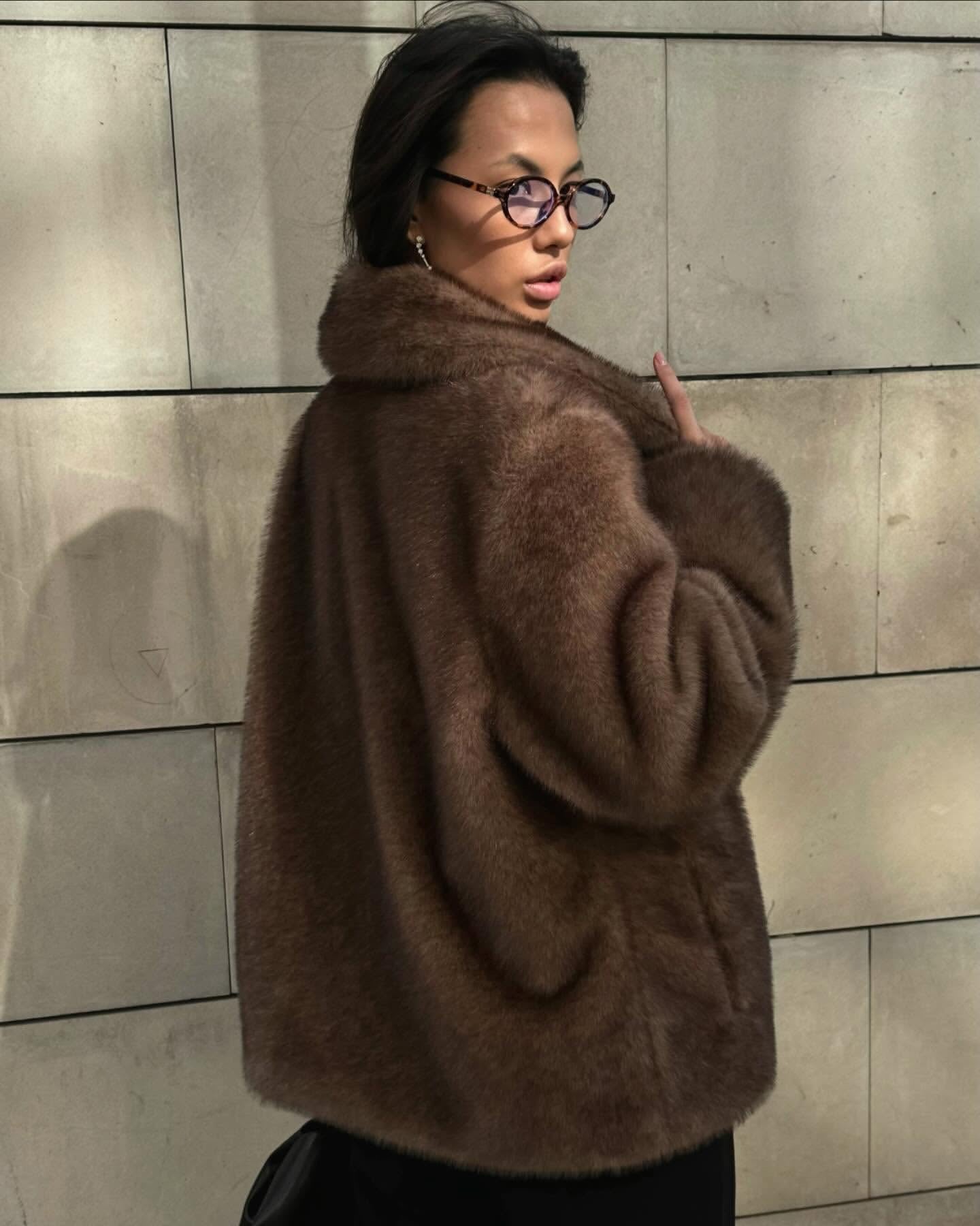 Winter Faux Fur Statement Coat