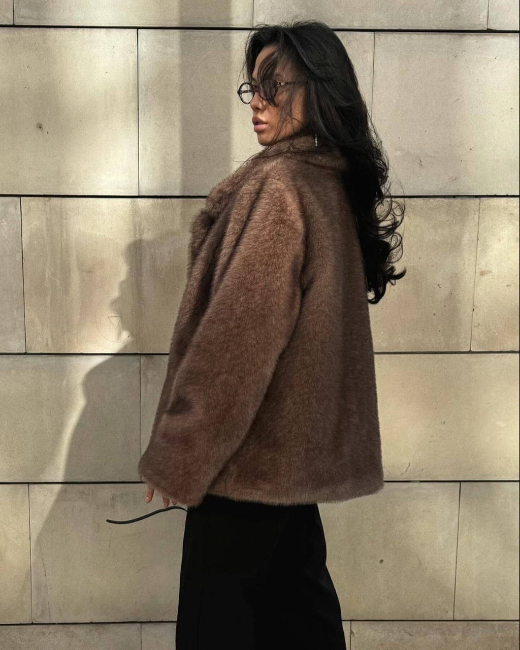 Winter Faux Fur Statement Coat