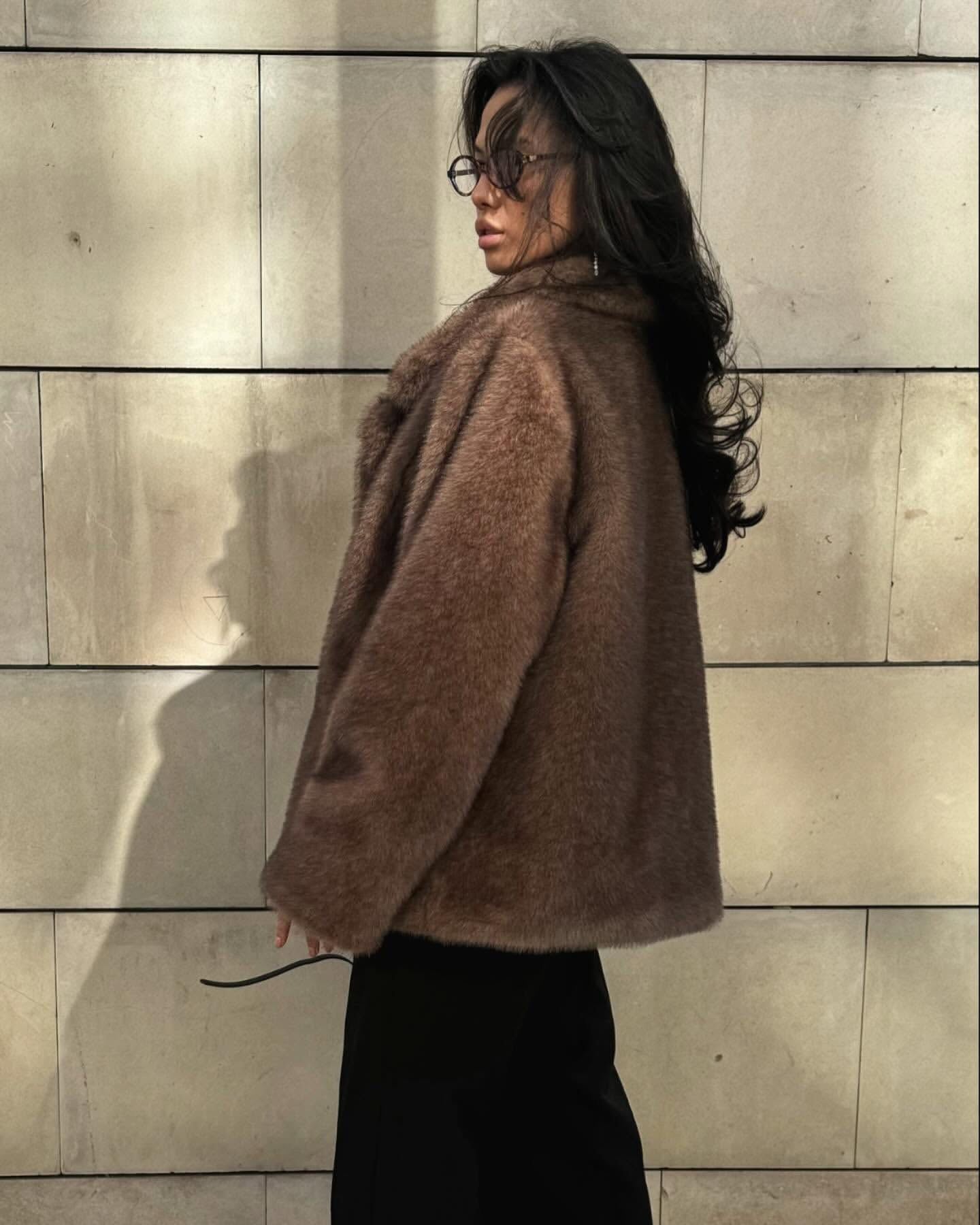 Winter Faux Fur Statement Coat