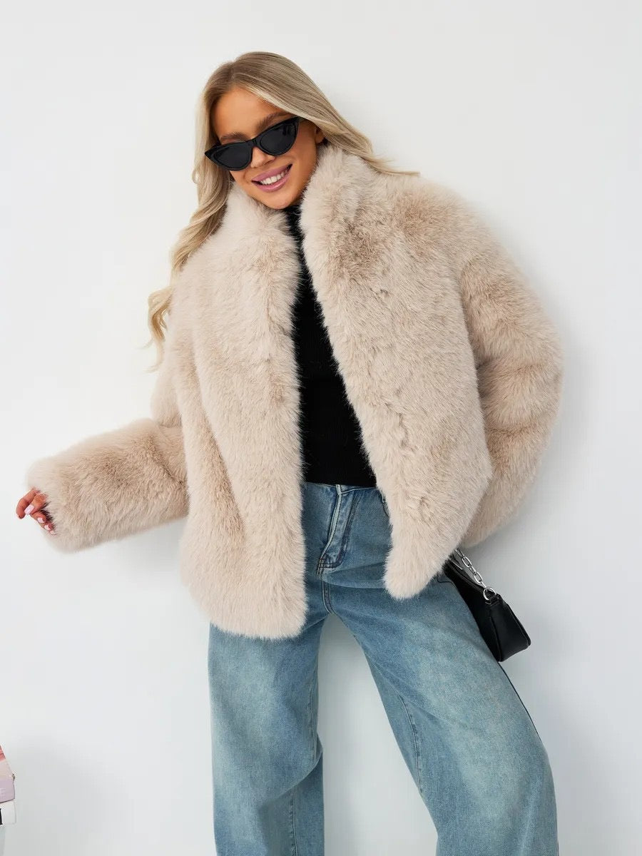 Elegant Faux Fur Winter Jacket