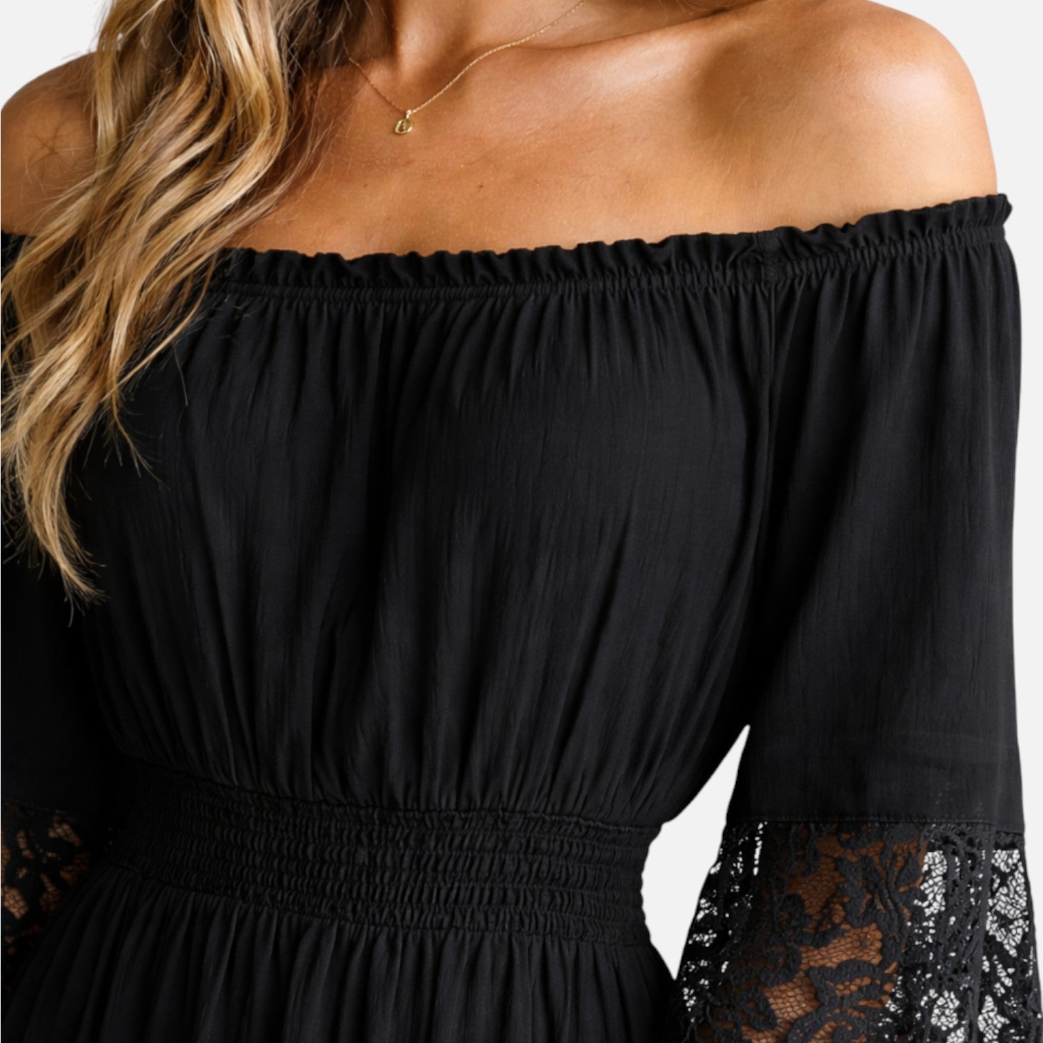 Women’s Off Shoulder Maxi Dress Lace Summer Event