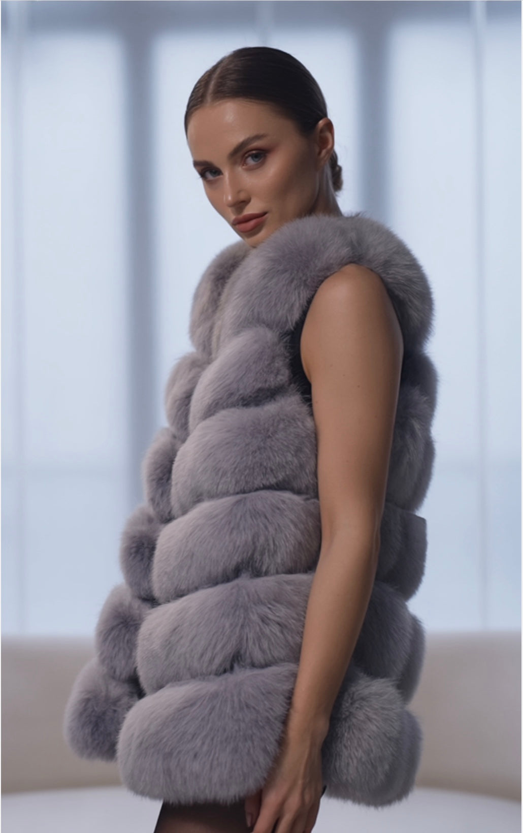 Women's Faux Fur Fashion Style Vest Jackets - Sofia Maris