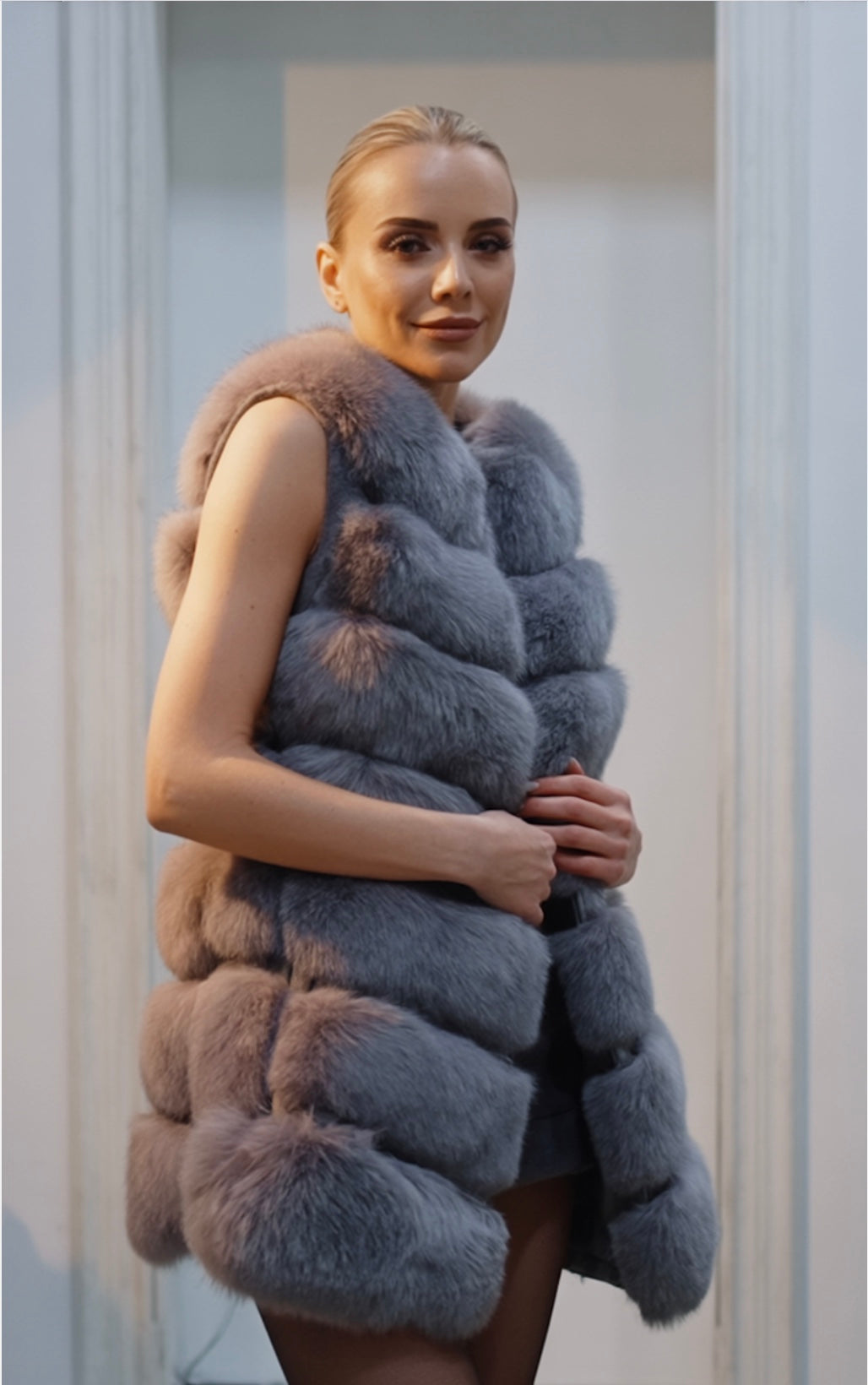 Women's Faux Fur Fashion Style Vest Jackets - Sofia Maris