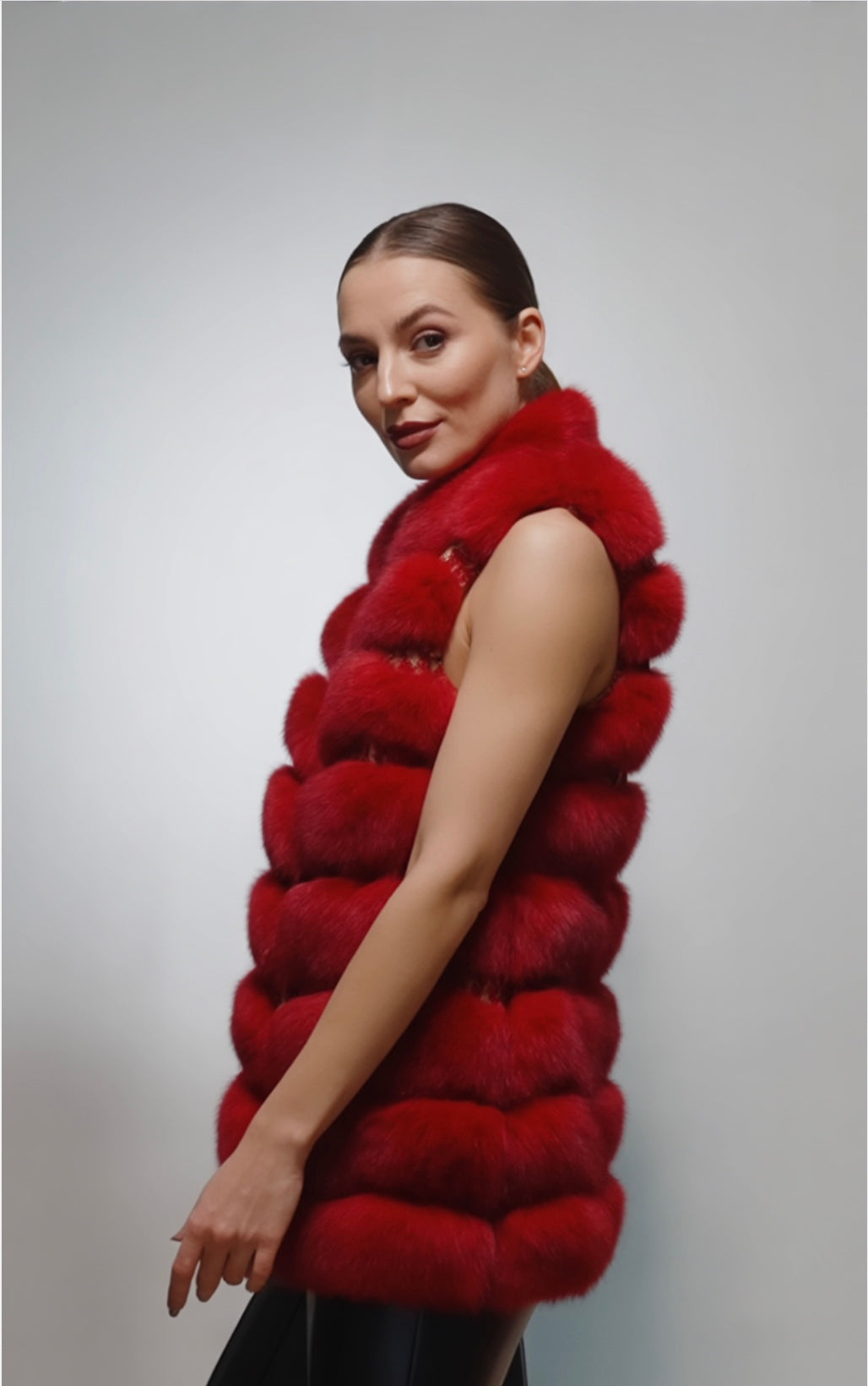 Women's Faux Fur Fashion Style Vest Jackets - Sofia Maris