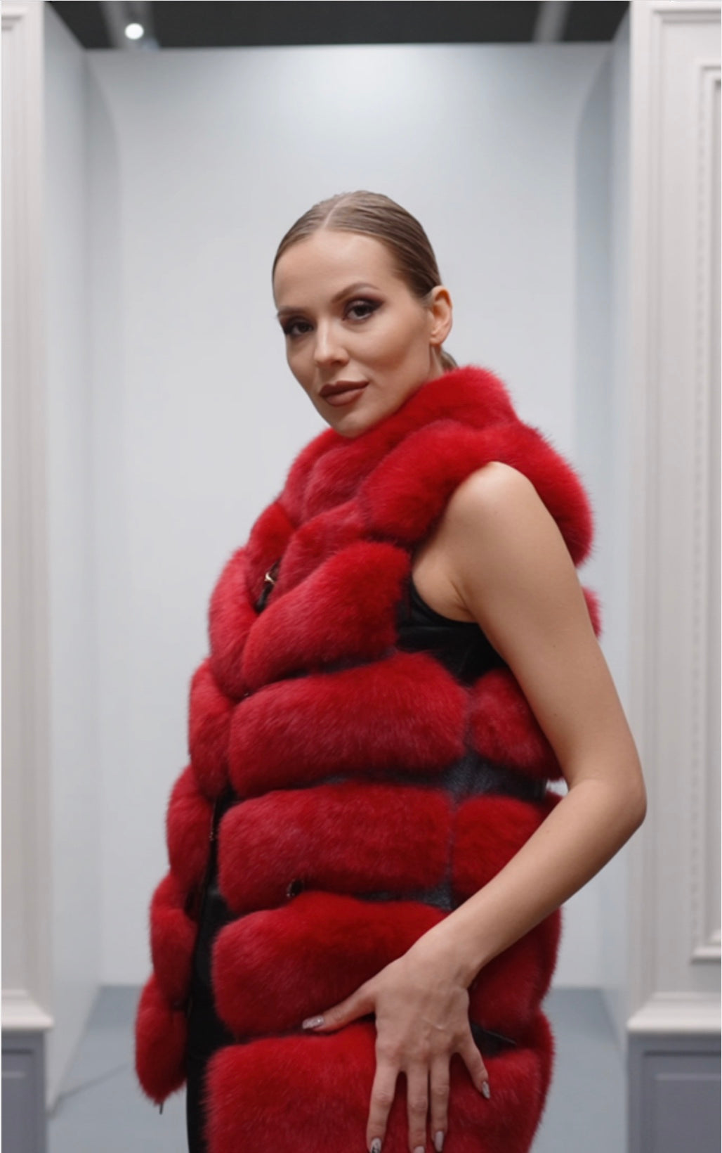 Women's Faux Fur Fashion Style Vest Jackets - Sofia Maris