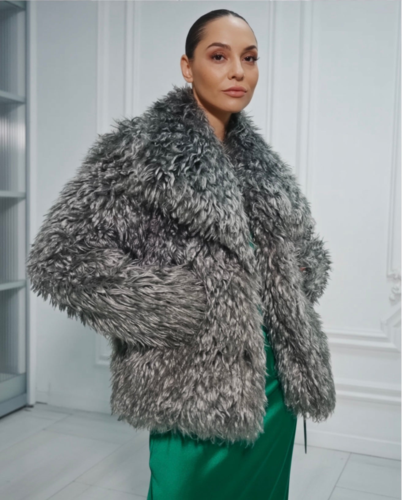 Oversized Fluffy Faux Fur Winter Coat - Sofia Maris