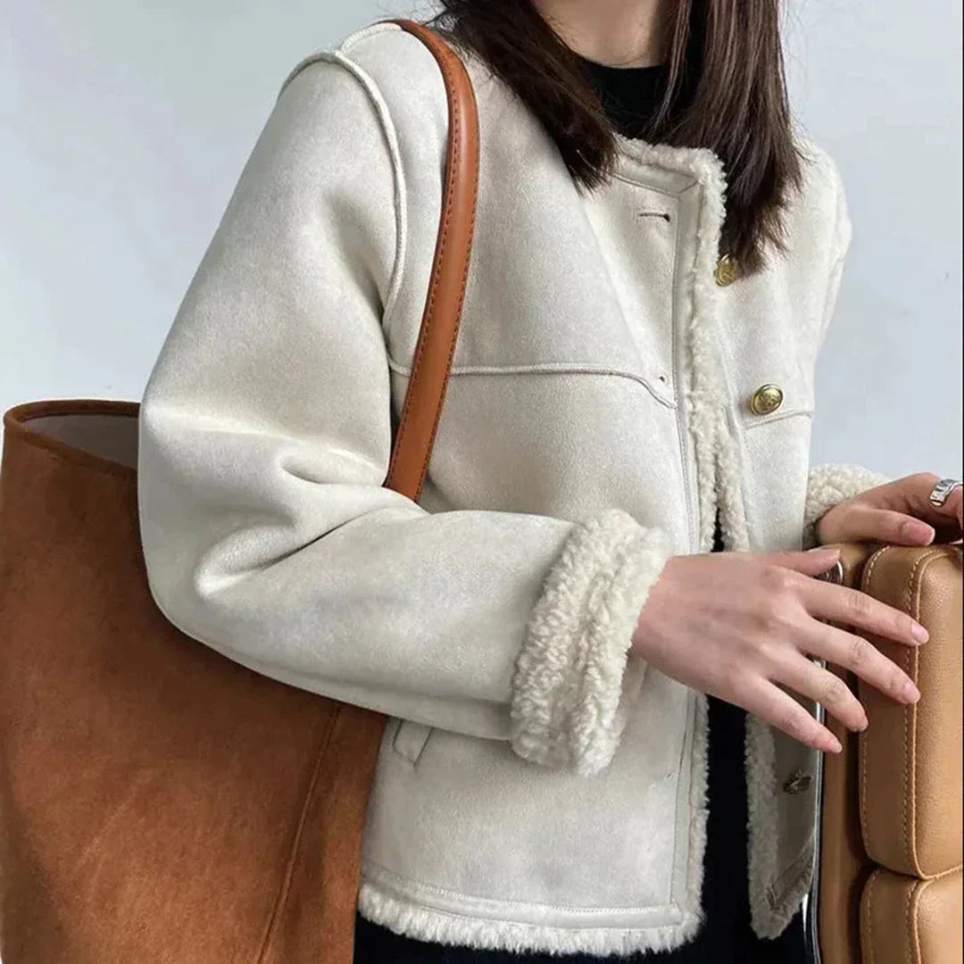 Emma | Shearling Button Jacket